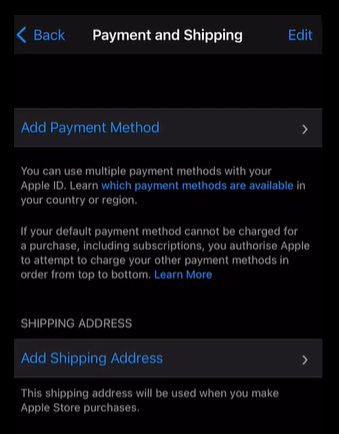 Spotify Payment & Shipping