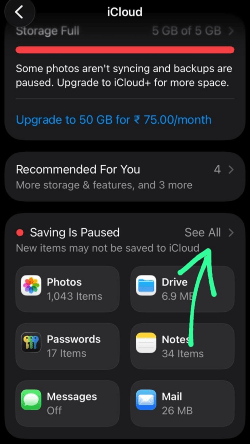 Tap on See All