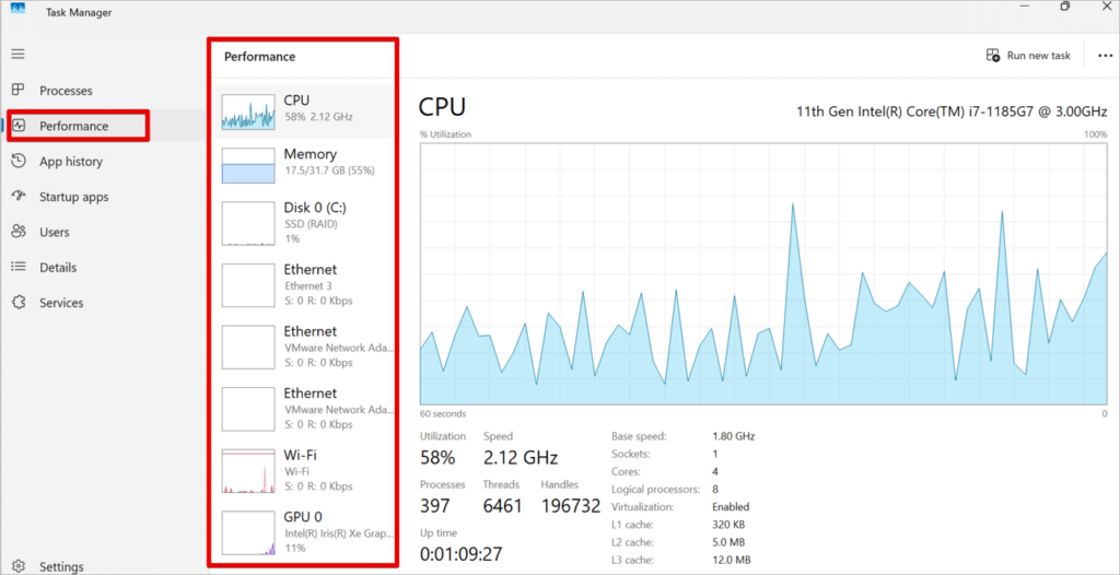 Task Manager Performance