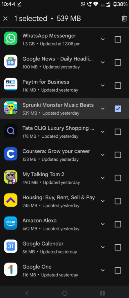 Tick the Manage tab