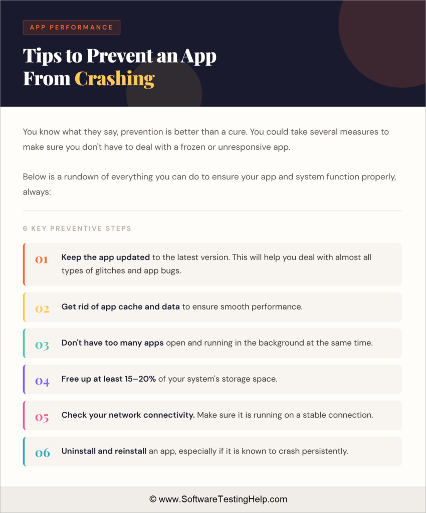 Tips to Prevent an App From Crashing
