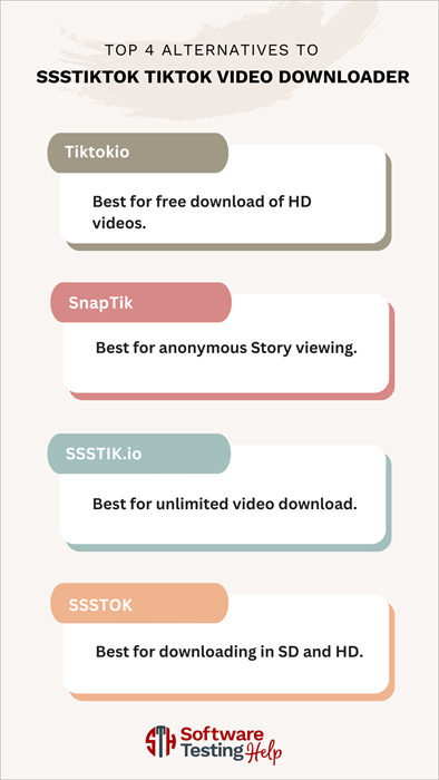 Top 4 Alternatives to SSSTikTok TikTok video downloader