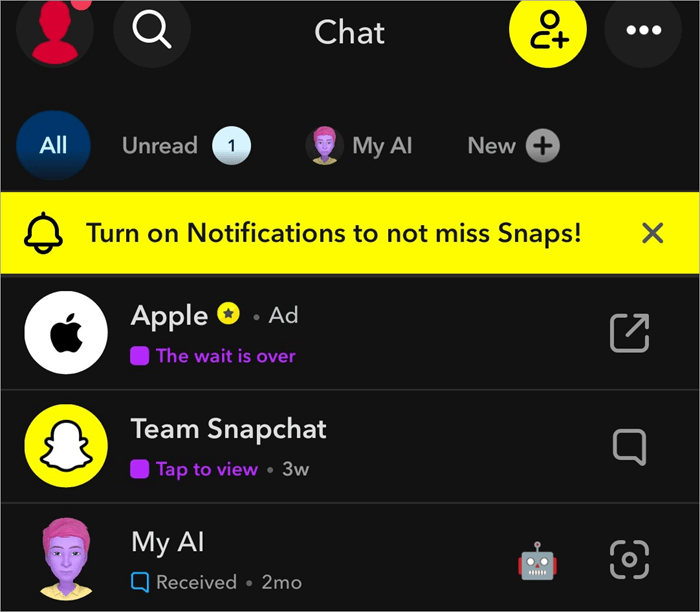 Turn on Notification