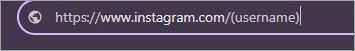 Instagram URL
