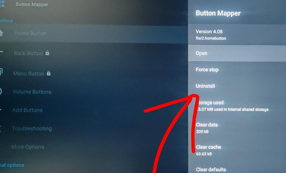 Uninstall and confirm