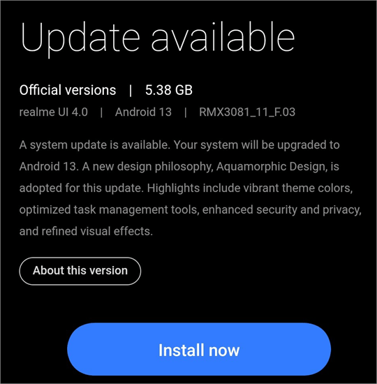 Update
