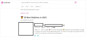 Top OnlyFinder OnlyFans Search Engine Alternatives