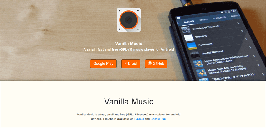Vanilla Music Player