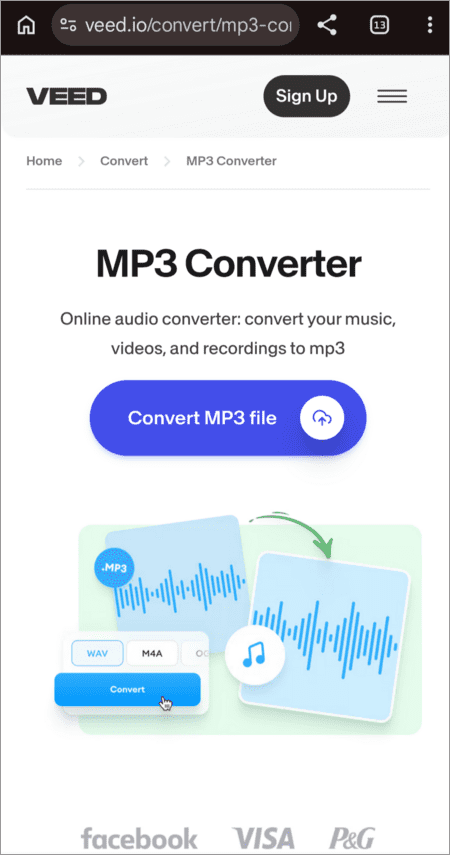 Convert MP3 file
