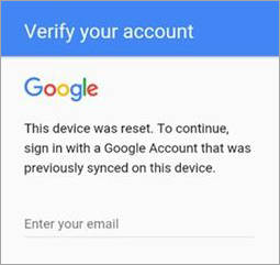 Verify your account