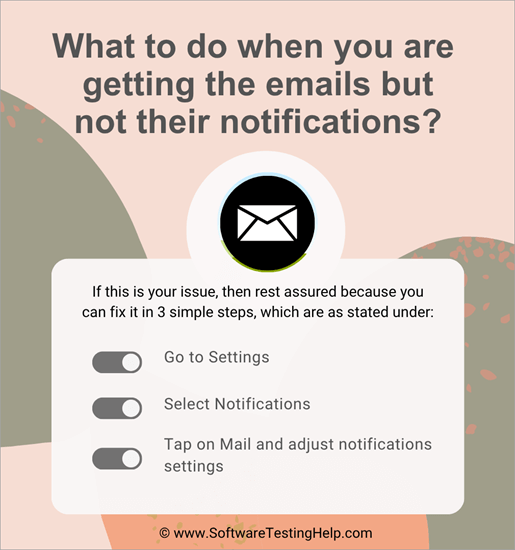 What to do when you are getting the emails but not their notifications