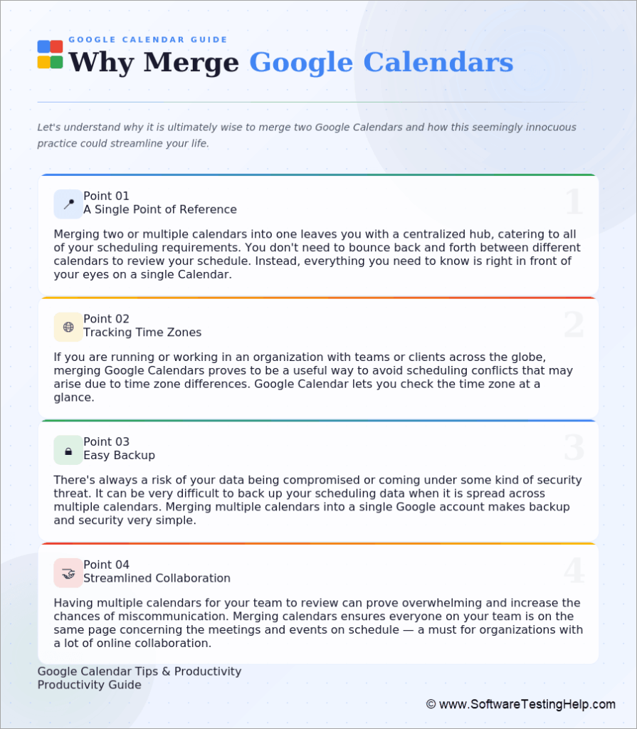 Why Merge Google Calendars
