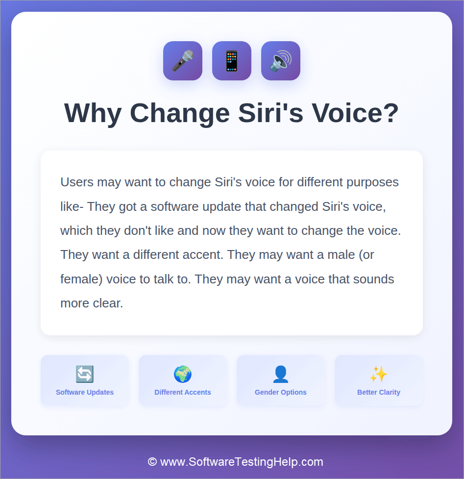 Why change Siri’s voice