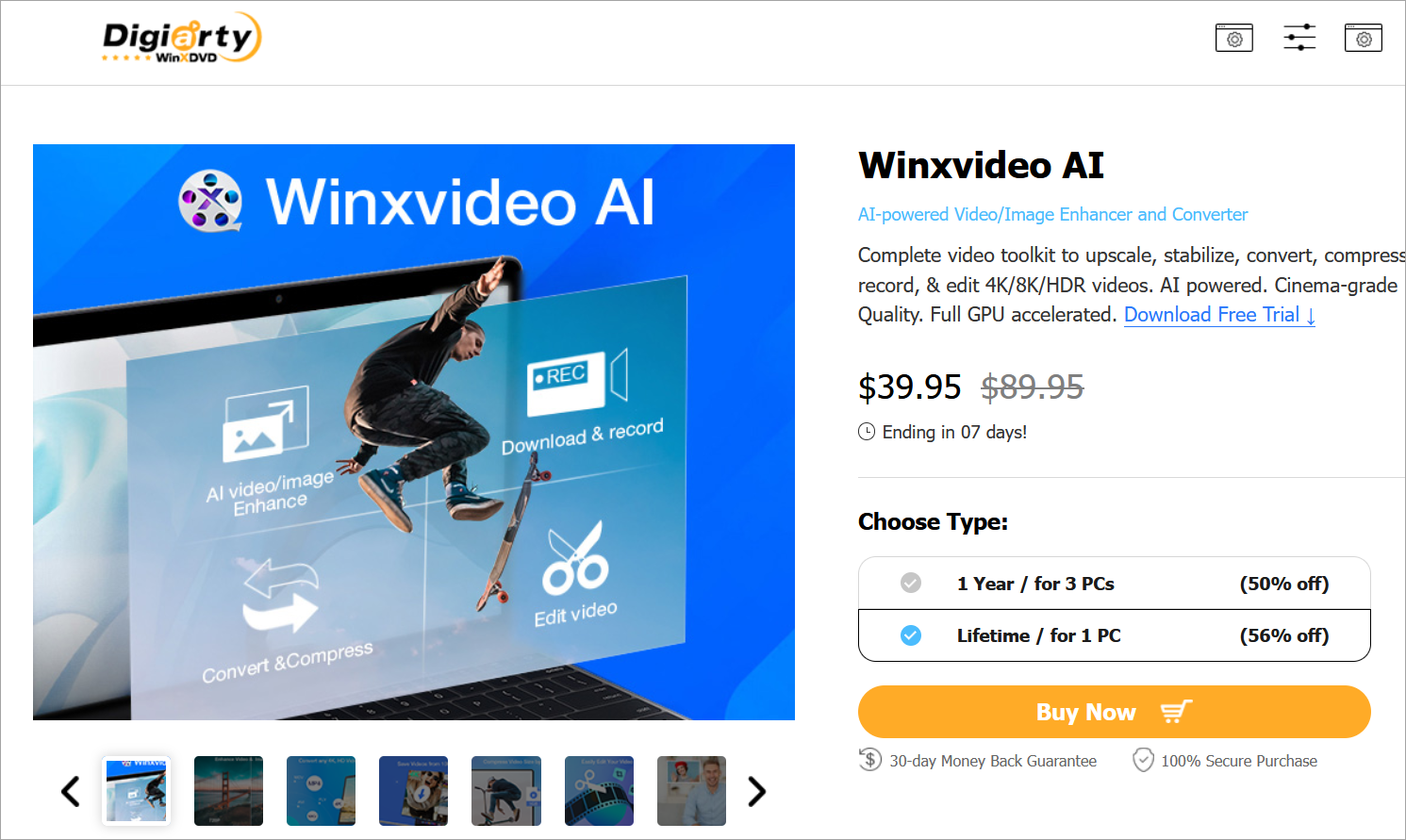 Winxvideo AI YouTube to MP3