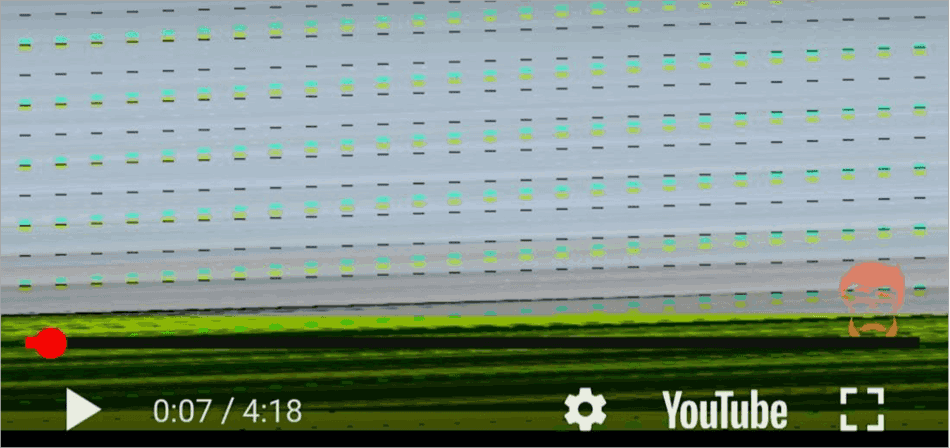 Youtube glitching