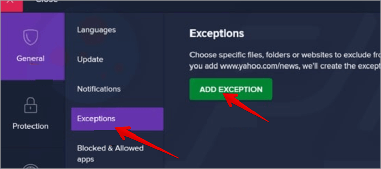 add exception
