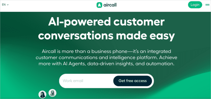 aircall client mgmt client management software