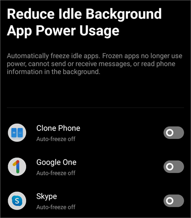 app freeze