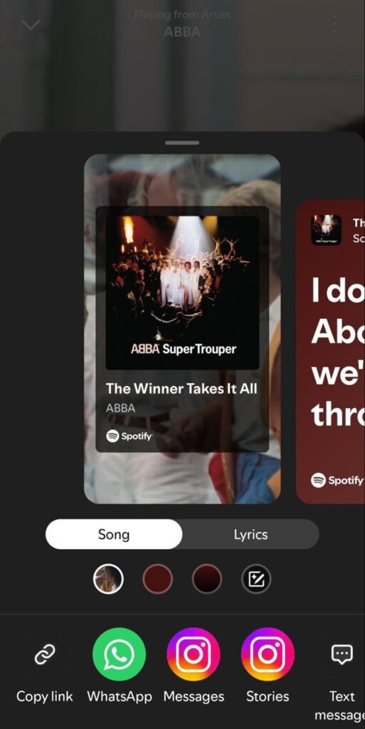 choose instagram stories
