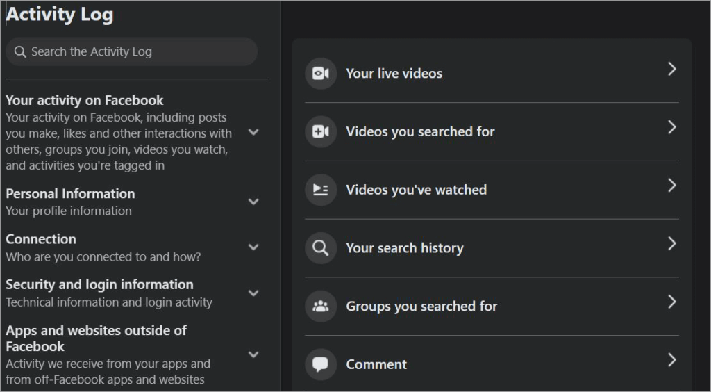 click on Videos You’ve Watched