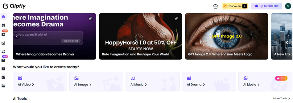 Clipfly dashboard
