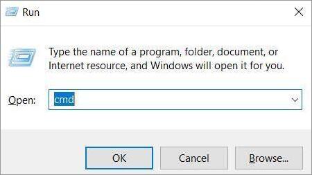 cmd in run window