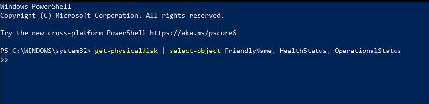 command get-physicaldisk