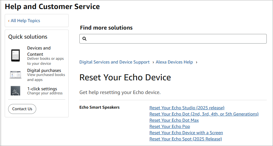 Alexa Customer Service