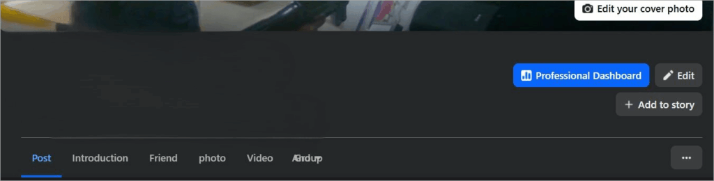 Main Facebook profile