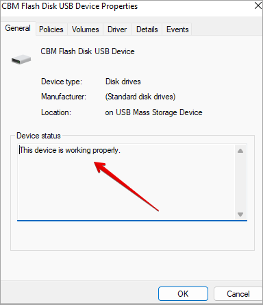 device status