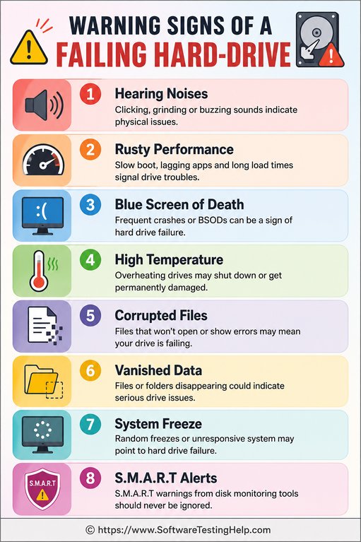 failing hard drive infographic