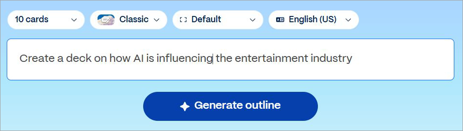 generate outline