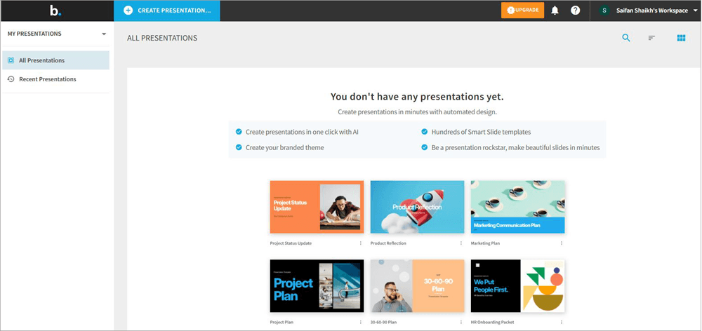 home page