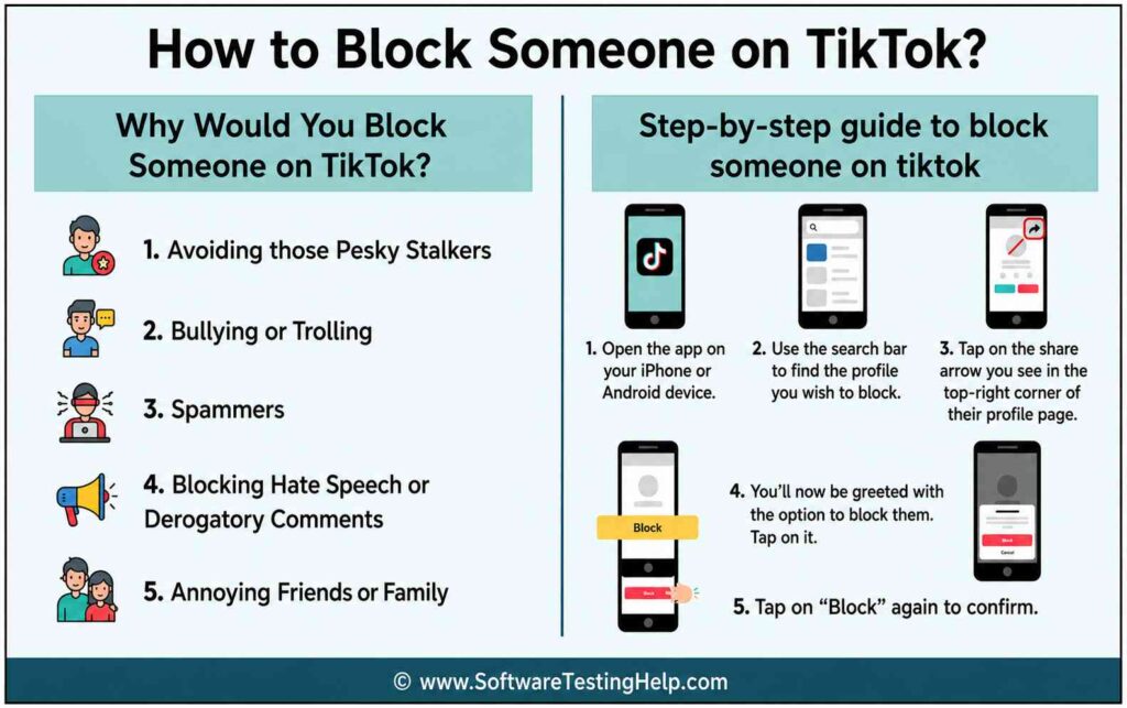 Why to block people on TikTok