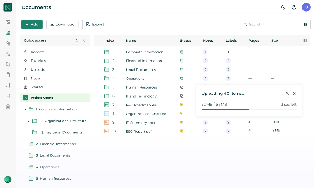 iDeals document management