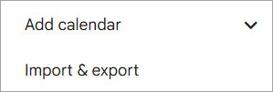 Settings option