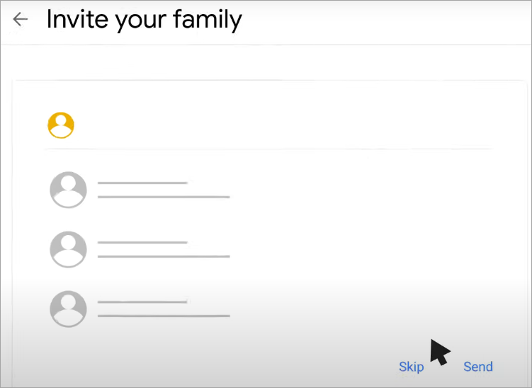 invite your family group
