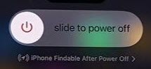 iphone slide to power off