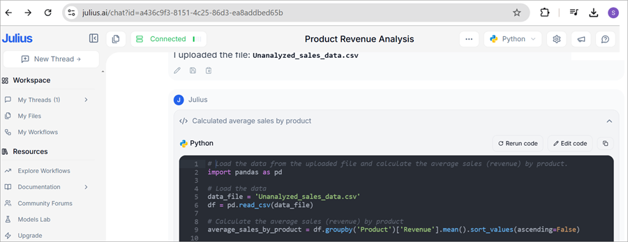 juliusAIchat-PythonCodeGenerated