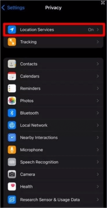 location services iOS