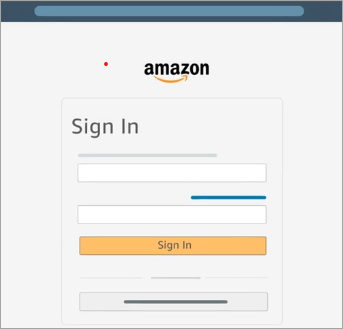 log into Amazon account