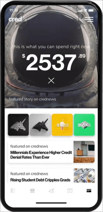 Cred.ai main dashboard