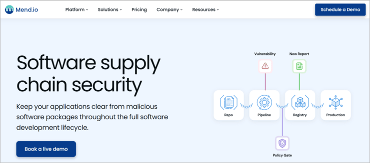 mend.io supply chain Software Supply Chain Security