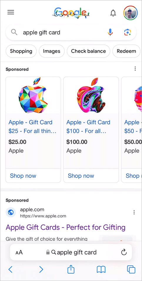 method of not using gift cards