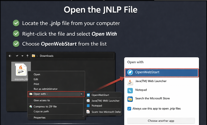 open jnlp file How to Open JNLP File