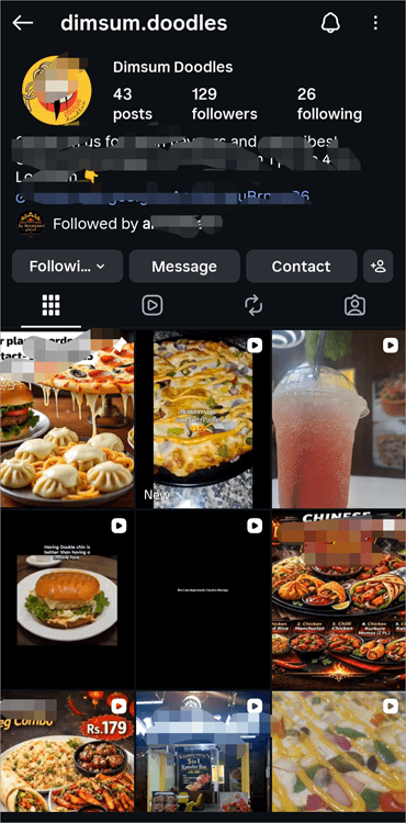 other person's profile