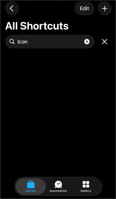 plus icon shortcuts