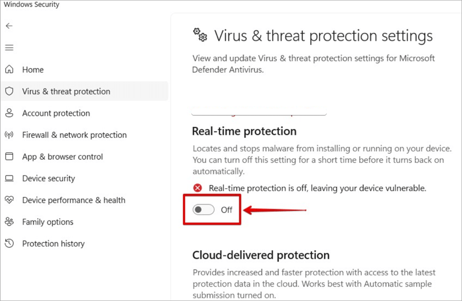 real time protection