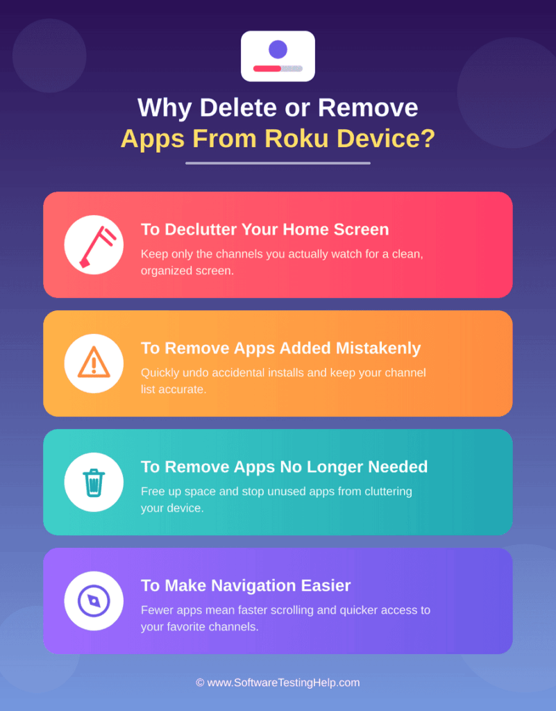 roku remove apps infographic image