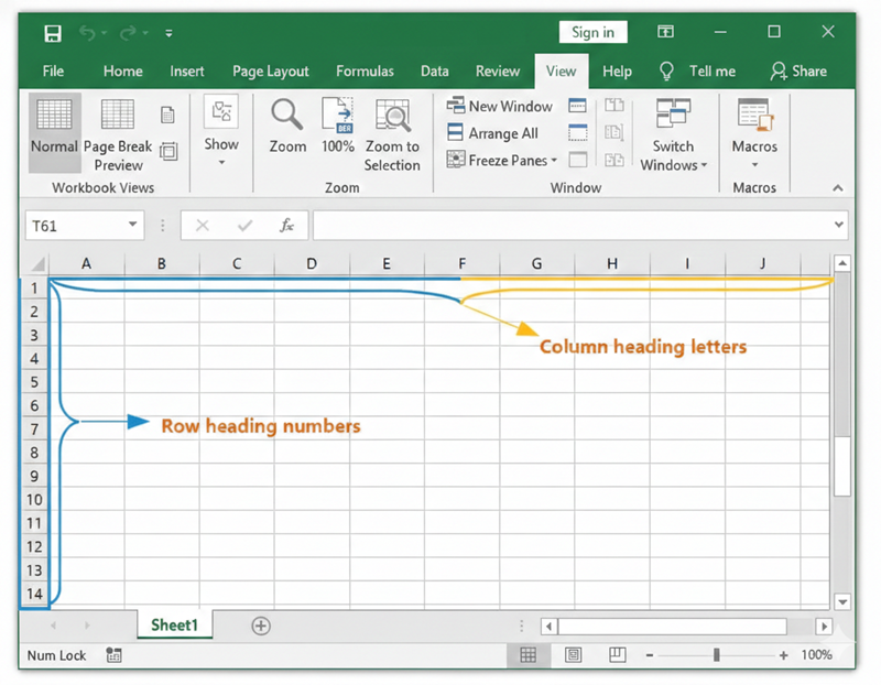 rows columns Row vs Column